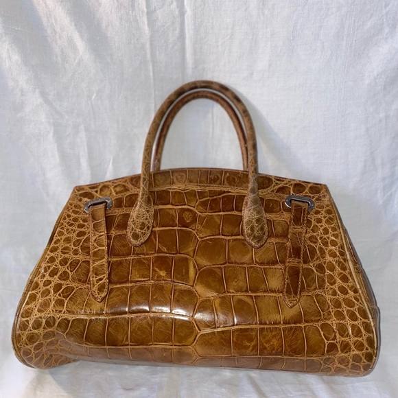 Ralph Lauren Vintage Ricky Bag Genuine Crocodile - Picture 2 of 6